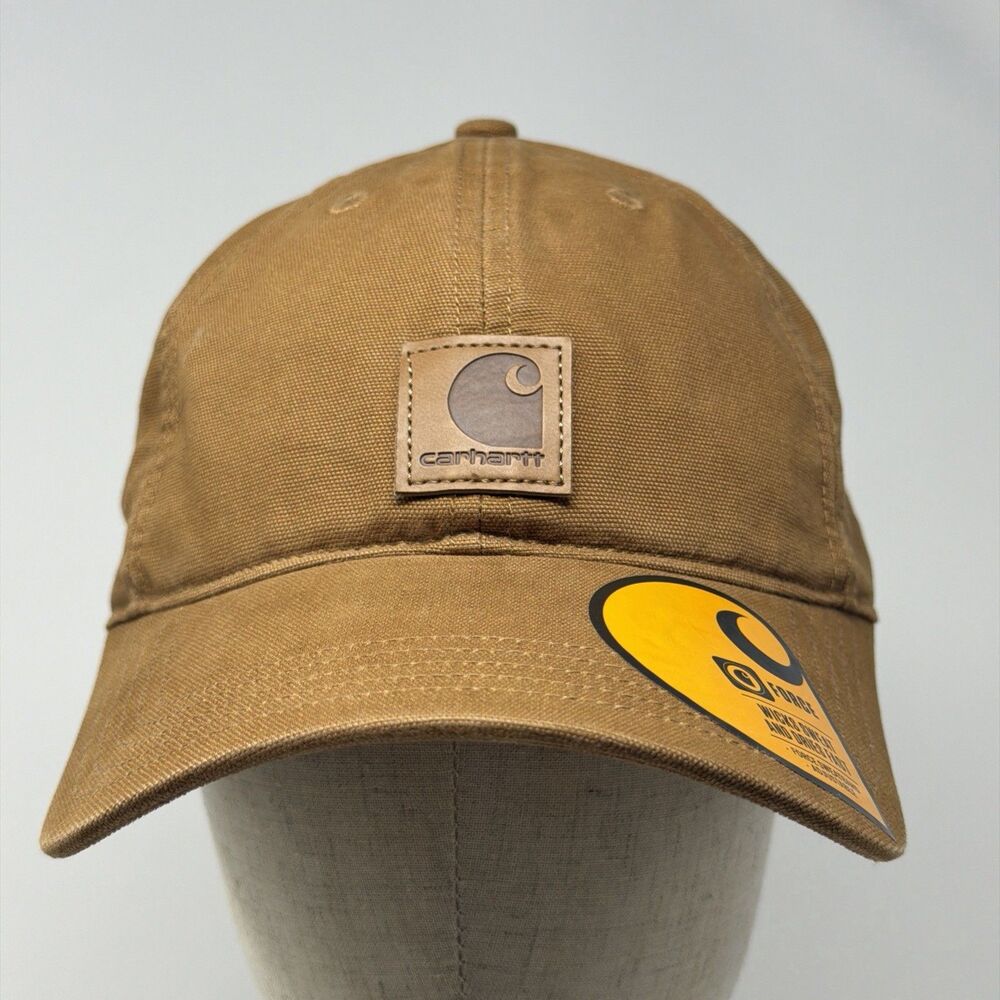 Carhartt Baseball Cap Canvas HAT Mens ONE SIZE Brown Force Snap Back NEW